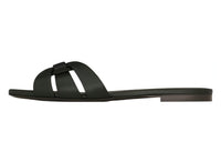 SAINT LAURENT Tribute Flat Leather Sandals