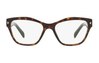 PRADA Plastic Square Eyeglass Frames Women's Tortoiseshell