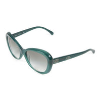 CHANEL 2000s Camellia appliqué Cat eye Sunglasses