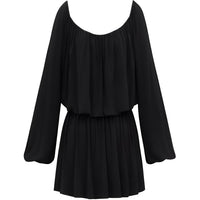 SAINT LAURENT Long Sleeved Dress Women's Black