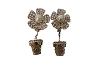 CHANEL Earrings Women's Gold