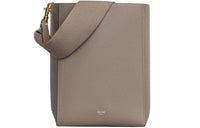 CELINE Cow Leather Bucket Bag, Handbag, Shoulder Bag Women's Candy/Taupe