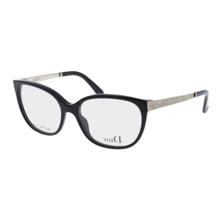 DIOR Acetate Cat Eye Eyeglass Frames Women's Black