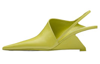 PRADA Irregular Heel High Heels Women's Lime Green