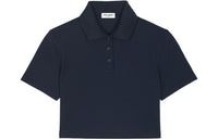 SAINT LAURENT SS22 Polo Shirt Women's Navy Blue