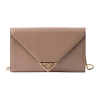 PRADA Saffiano Leather Shoulder Bag Mini Women's Soft Pink