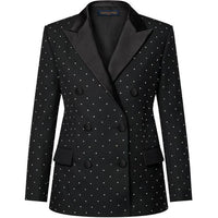 LOUIS VUITTON Double-Breasted Rhinestone Blazer