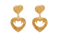 SAINT LAURENT Vampire Heart Pendant Earrings