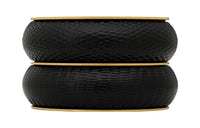 SAINT LAURENT Bangles Women's Black/Gold