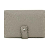 SAINT LAURENT Leather Wallet Unisex Gray