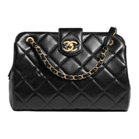 CHANEL Calfskin Crossbody Bag Shoulder Bag Women's Black