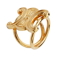 CELINE Gold-Plated Rings Women's Gold