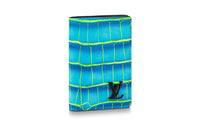 LOUIS VUITTON Polished Crocodile Leather Wallet Men's Blue