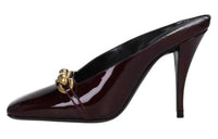SAINT LAURENT LE MAILLON Closed Toe Slippers Women's Dark Red