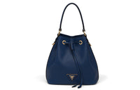 PRADA Saffiano Leather Crossbody Bag, Handbag, Shoulder Bag Women's Cornflower Blue