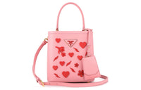 PRADA Cow Leather Portable Crossbody Bag Shoulder Bag Mini Women's Pink
