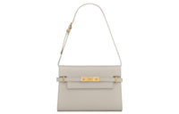 SAINT LAURENT Cow Leather Crossbody Bag, Shoulder Bag Women's White