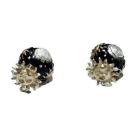 DIOR Metal Stud Earrings Women's Gold