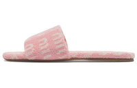 MIU MIU Odor-Resistant Slide Slippers Women's Pink