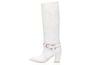 MIU MIU Knee-high Boots Women's White