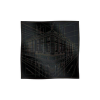 HERMES Knit Scarves Women's Black