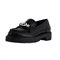 LOUIS VUITTON District Loafers 5cm Women's Black