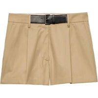 PRADA Belted Twill Shorts