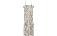 CELINE Sleeveless Dresses Women's Neon White