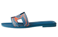 HERMES Oran Stylish Sandals Women's Blue