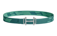 HERMES Leather Belts Men Collegiate Blue/Jasper