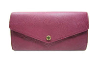 LOUIS VUITTON Sarah Empreinte Leather Wallet Unisex Aurora Purple