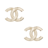 CHANEL Stud Earrings Women's Gold