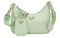 PRADA Nylon Shoulder Bag Handbag Shoulder Bag Mini Women's Aqua Green