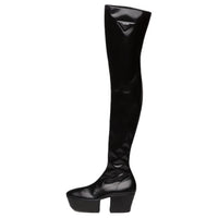 PRADA Nappa Tec Knee-high Boots Women's Black