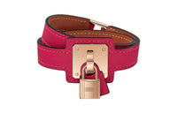 HERMES Bangles Women's Rose Red
