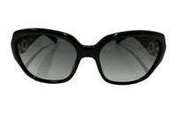DIOR Plastic Irregular Shape Sunglasses Unisex Black