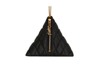 SAINT LAURENT Quilting Lambskin Shoulder Bag With Coin Purse Women's Black