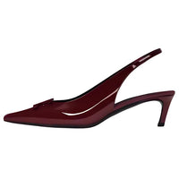 CELINE Slim Heel High Heels 5cm Women's Red