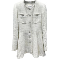 CHANEL Jackets Coats Women's White