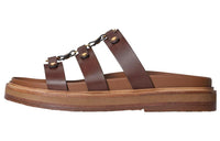 CELINE Slide Slippers Women's Brown