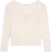CELINE SS25 T Shirt Women's Cream