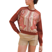 HERMES SS24 Knitwear Women's Dull Red