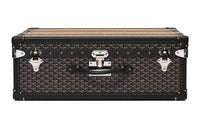 GOYARD PALACE Canvas With Leather Suitcase Hard Case Unisex Black