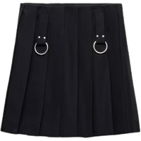 PRADA Pleated Gabardine Skirt