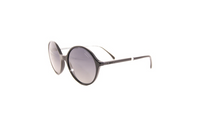 CHANEL Round Sunglasses Women's Black