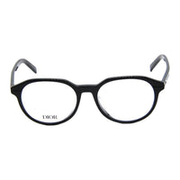 DIOR Acetate Oval Eyeglass Frames Unisex Silver