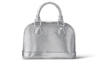 LOUIS VUITTON Leather Shoulder Bag Crossbody Bag Handbag Extra Small Women's Silver