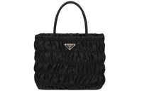 PRADA Nylon Fabric Tote Bag Shopping Bag Handbag Women's Black