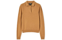 Loro Piana Merano Polo Shirt Sweater Women's Yellow