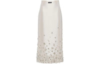 MIU MIU Floral embellished Midi Skirt